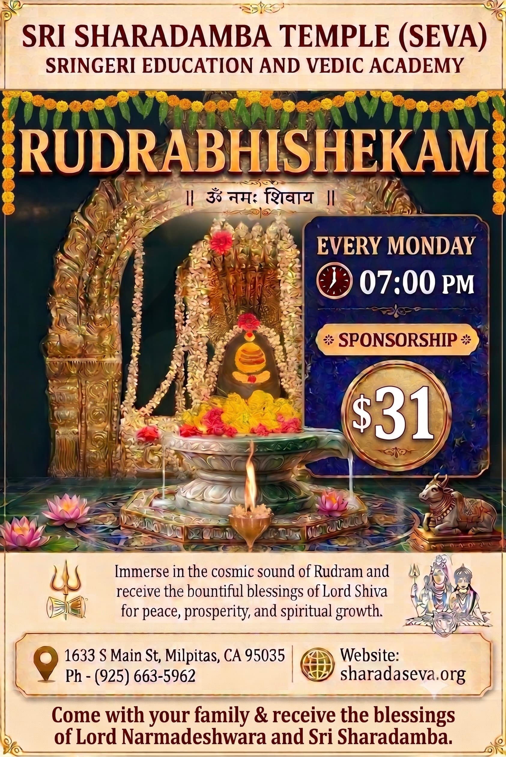 Monday Rudrabhishekam